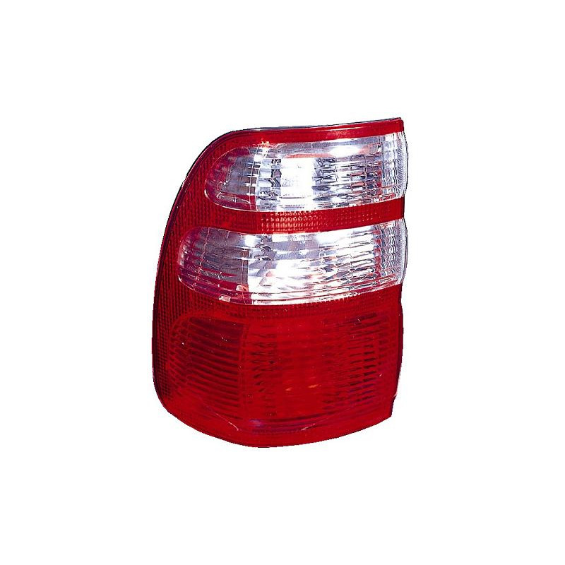 FANALE POSTERIORE SINISTRO CON PORTALAMPADA BIANCOROSSO ESTERNO TOYOTA LAND CRUISER J10 19982007