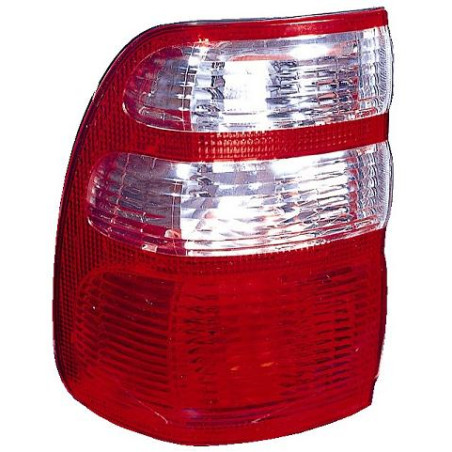 FANALE POSTERIORE SINISTRO CON PORTALAMPADA BIANCOROSSO ESTERNO TOYOTA LAND CRUISER J10 19982007