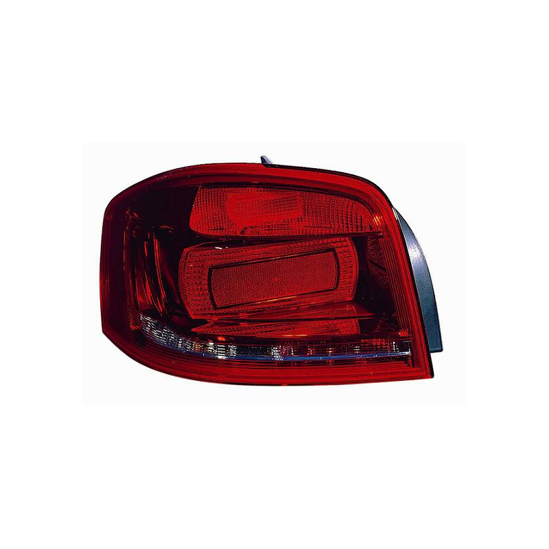 FANALE POSTERIORE SINISTRO SENZA PORTALAMPADA 3 PORTE AUDI A3 8P18PA 20032008 VERS 072008, AUDI A3 8P18PA8P7 20082012 VERS 2010