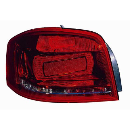 FANALE POSTERIORE SINISTRO SENZA PORTALAMPADA 3 PORTE AUDI A3 8P18PA 20032008 VERS 072008, AUDI A3 8P18PA8P7 20082012 VERS 2010