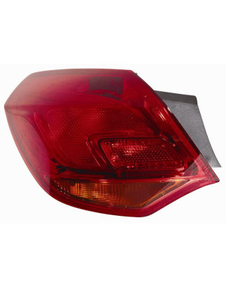 FANALE POSTERIORE SINISTRO SENZA PORTALAMPADA 5 PORTE ROSSO ESTERNO OPEL ASTRA J 3DGTC P10 2011 VERS 5P, OPEL ASTRA J 5DSW P10 