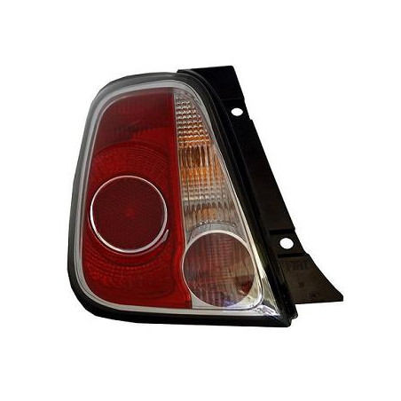 FANALE POSTERIORE DESTRO SENZA PORTALAMPADA BORDO NERO FIAT 500 312 20072015