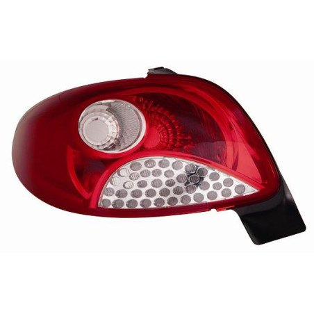 FANALE POSTERIORE DESTRO BIANCOROSSO SENZA PORTALAMPADA MODELLO VISTEON PEUGEOT 206+ PLUS 2L2M 20092013