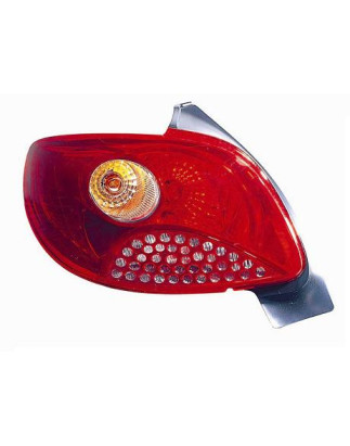 FANALE POSTERIORE SINISTRO ROSSO SENZA PORTALAMPADA MODELLO VALEO PEUGEOT 206+ PLUS 2L2M 20092013