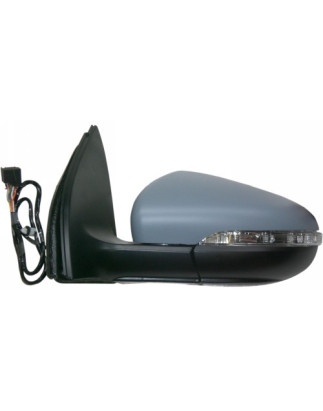 RETROVISORE ELETTRICO DESTRO 8 PIN CON PRIMER TERMICO VETRO CONVESSO RICHIUDIBILE ELETTRICAMENTE CON FANALINO INTEGRATO VOLKSWA