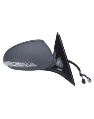 RETROVISORE ELETTRICO DESTRO 15 PIN CON PRIMER TERMICO ASFERICO RICHIUDIBILE ELETTRICAMENTE CON FANALINO INTEGRATO CON LUCE DI 