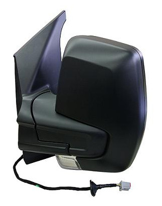 RETROVISORE ELETTRICO SINISTRO NERO 6 PIN TERMICO VETRO CONVESSO CON FANALINO INTEGRATO FORD TRANSIT F3FCDFDDFADFED 20132019, F