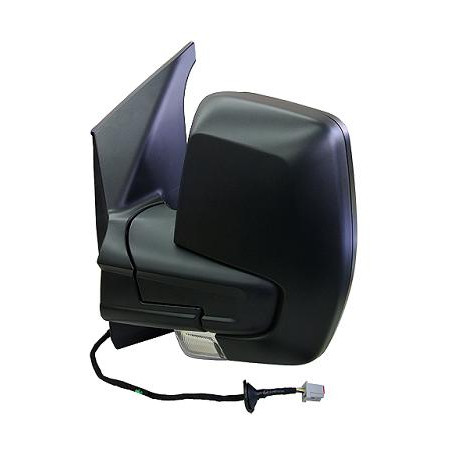 RETROVISORE ELETTRICO SINISTRO NERO 6 PIN TERMICO VETRO CONVESSO CON FANALINO INTEGRATO FORD TRANSIT F3FCDFDDFADFED 20132019, F