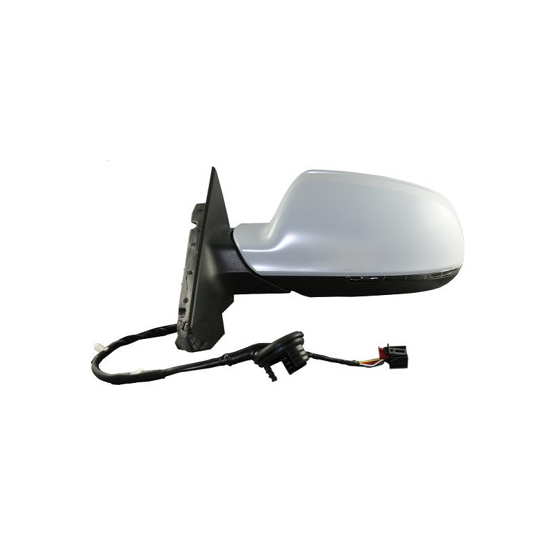 RETROVISORE ELETTRICO SINISTRO 8 PIN CON PRIMER TERMICO ASFERICO CON FANALINO INTEGRATO AUDI A3 8P18PA 20032008 VERS 052010, AU