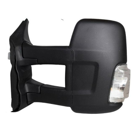 RETROVISORE MANUALE SINISTRO BRACCIO LUNGO NERO 2 PIN VETRO CONVESSO CON FANALINO INTEGRATO BIANCO 5W FORD TRANSIT F3FCDFDDFADF