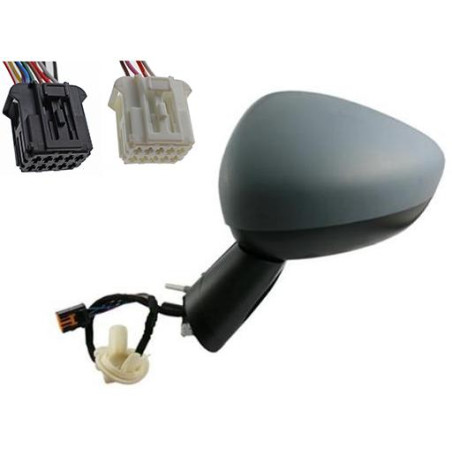 RETROVISORE ELETTRICO DESTRO 14 PIN CON PRIMER TERMICO VETRO CONVESSO RICHIUDIBILE ELETTRICAMENTE CON FANALINO INTEGRATO CON ME
