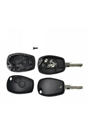GUSCIO CHIAVE NERO 2 TASTI: CON VITE TASTO APERTURA TASTO CHIUSURA LAMA VAC102 DACIA SANDERO I BS 20082012      , RENAULT CLIO 