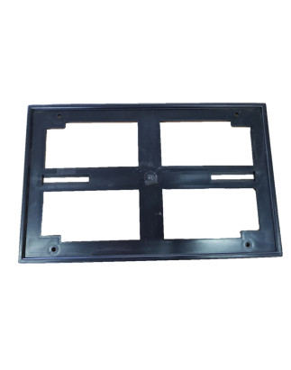 PORTATARGA POSTERIORE QUADRO PLASTICA 2 5X35X5 , TIPO EUROPEO