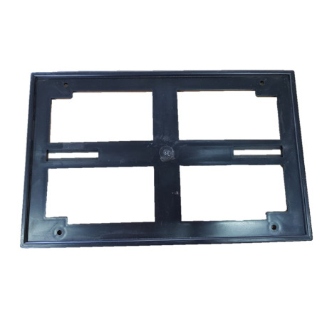 PORTATARGA POSTERIORE QUADRO PLASTICA 2 5X35X5 , TIPO EUROPEO