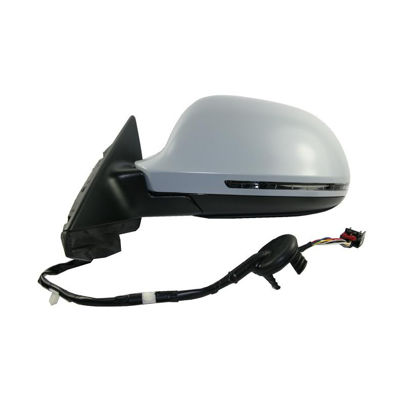 RETROVISORE ELETTRICO DESTRO 8 PIN CON PRIMER TERMICO VETRO CONVESSO CON FANALINO INTEGRATO AUDI A3 8P18PA 20032008VERS 012008 