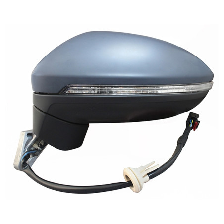 RETROVISORE ELETTRICO SINISTRO 15 PIN CON PRIMER TERMICO ASFERICO RICHIUDIBILE ELETTRICAMENTE CON FANALINO INTEGRATO CON LUCE D