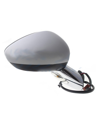 RETROVISORE ELETTRICO DESTRO 9 PIN BASE CROMATA CON PRIMER TERMICO VETRO CONVESSO CON FANALINO INTEGRATO CON SONDA CITROEN C3 S