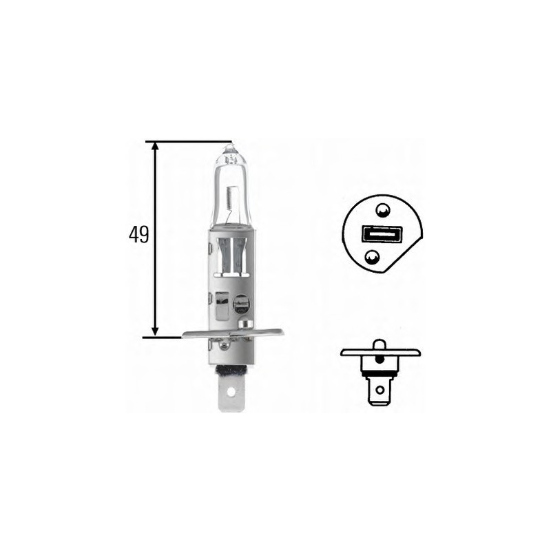 LAMPADINA H1+50% 12V,55W