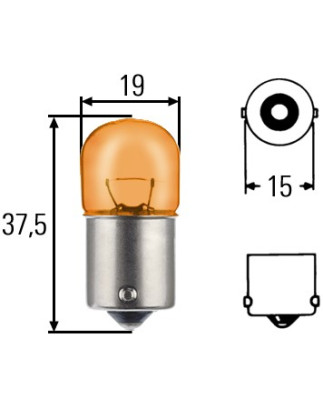 LAMPADINA INDDIREZ12V,GIALLA