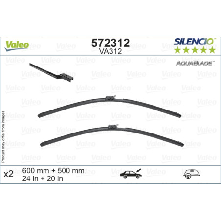 SILENCIO WIPER AQUA LHD VA312 HTD KIT