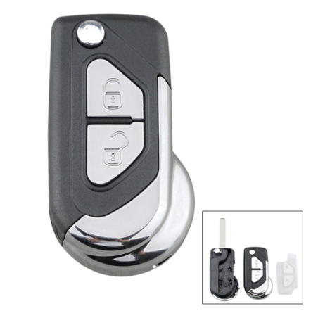 GUSCIO CHIAVE NERO CON TASTI CROMATI 2 TASTI: TASTO APERTURA TASTO CHIUSURA PEUGEOT 306 7BN3N5N7 19931996      , PEUGEOT 306 7B