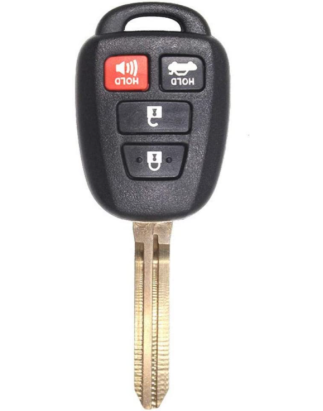 GUSCIO CHIAVE 3+1 TASTI: TASTO APERTURA TASTO CHIUSURA TASTO PORTELLONE TASTO PANIC LAMA TOY43 TOYOTA COROLLA E 11 20002002    