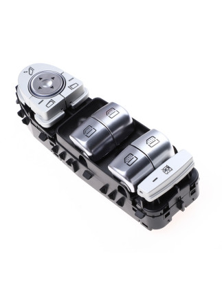 BLOCCO COMANDI ALZACRISTALLIRETROVISORI PORTA ANTERIORE SINISTRA 3 PIN 4 INTERRUTTORI LUCE BIANCA CON RETROVISORI ELETTRICI RIB