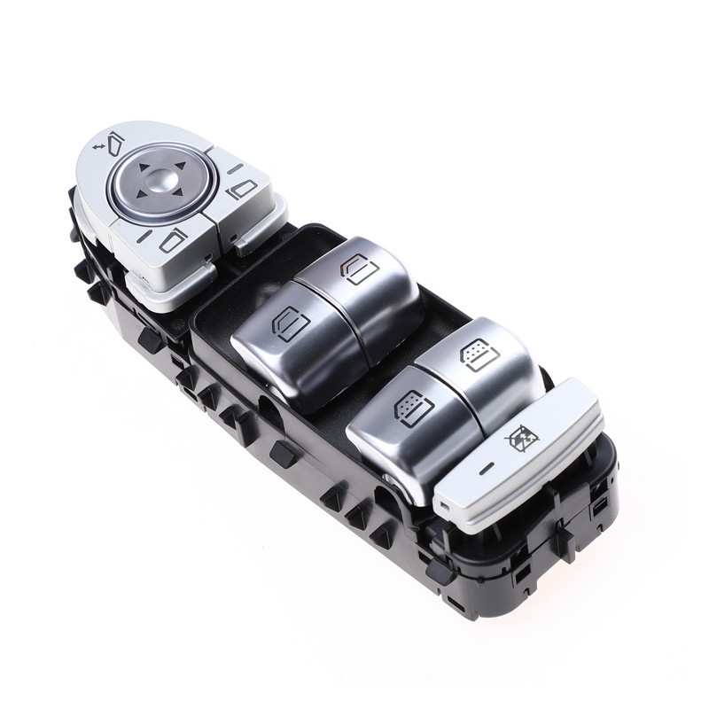 BLOCCO COMANDI ALZACRISTALLIRETROVISORI PORTA ANTERIORE SINISTRA 3 PIN 4 INTERRUTTORI LUCE BIANCA CON RETROVISORI ELETTRICI RIB