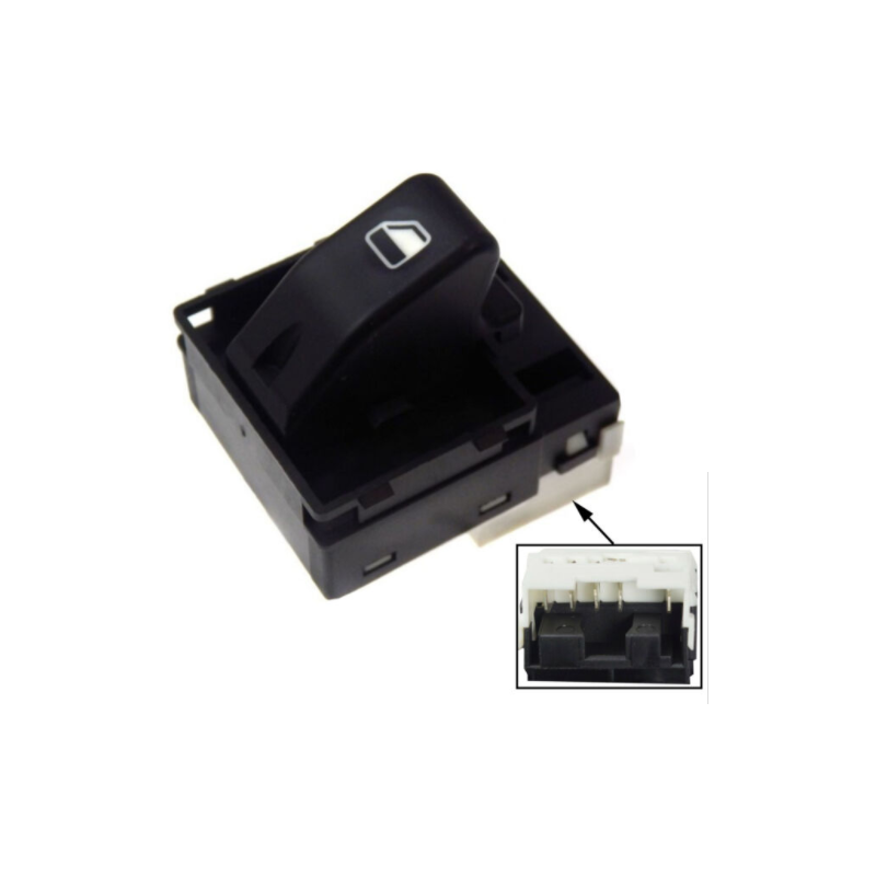 BLOCCO COMANDI ALZACRISTALLI PORTA ANTERIORE DESTRA 5 PIN 1 INTERRUTTORI CON CONNETTORE BIANCO FIAT ALBEA 20022005, FIAT ALBEA 