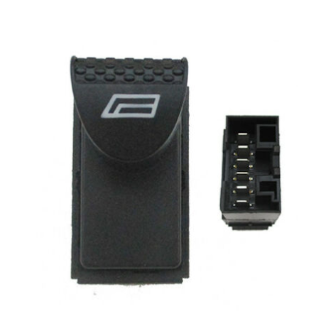 BLOCCO COMANDI ALZACRISTALLI PORTA ANTERIORE SINISTRA 6 PIN 1 INTERRUTTORI CON CONNETTORE NERO FIAT PALIO 178173373374171 19992