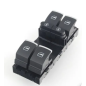 BLOCCO COMANDI ALZACRISTALLI 10 PIN 4 INTERRUTTORI NEROARGENTO BLOCCO FINESTRINI SEAT ALHAMBRA 710711 2010, VOLKSWAGEN SHARAN 7
