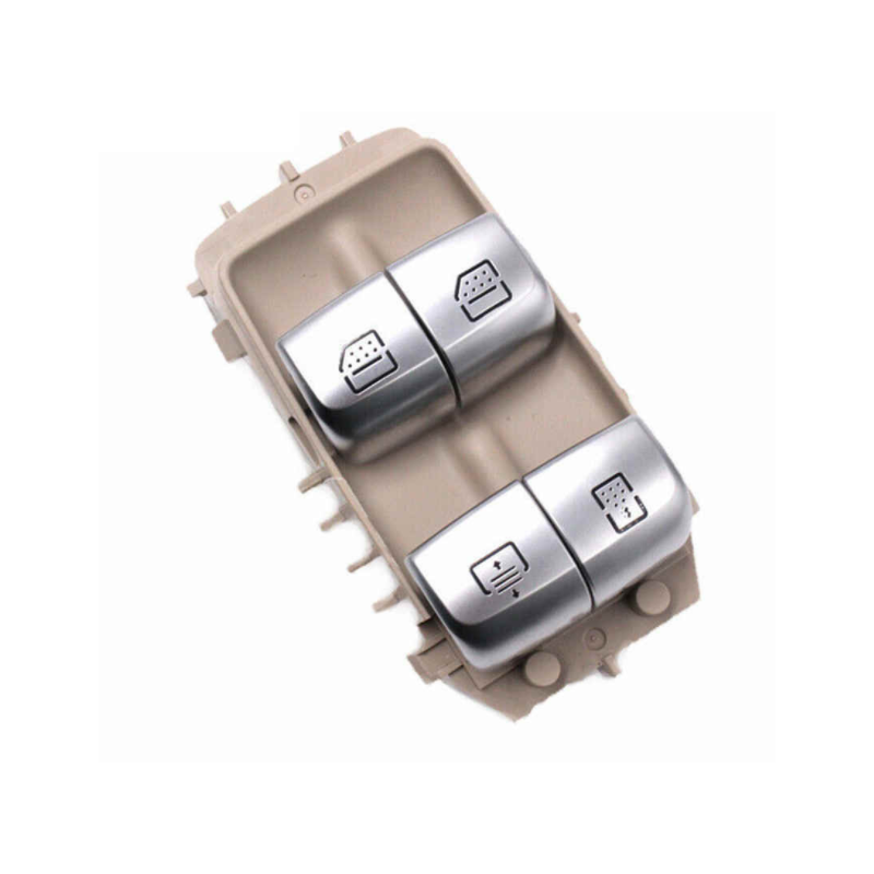 BLOCCO COMANDI ALZACRISTALLI PORTA POSTERIORE DESTRASINISTRA 3 PIN 4 INTERRUTTORI BASE BEIGEINTERRUTTORI SILVER FUNZIONE TENDIN