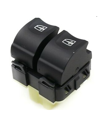 BLOCCO COMANDI PORTA ANTERIORE SINISTRA 7 PIN 2 INTERRUTTORI CON CONNETTORE BIANCO DACIA DUSTER I HS 20102017      , DACIA LOGA