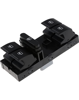 BLOCCO COMANDI ALZACRISTALLI PORTA ANTERIORE SINISTRA 10 PIN 4 INTERRUTTORI BLOCCO FINESTRINI SKODA FABIA 6Y26Y36Y5 19992007, S