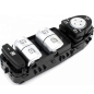 BLOCCO COMANDI ALZACRISTALLIRETROVISORI PORTA ANTERIORE SINISTRA 3 PIN 4 INTERRUTTORI CROMATO-NERO BLOCCO FINESTRINI MERCEDES-B