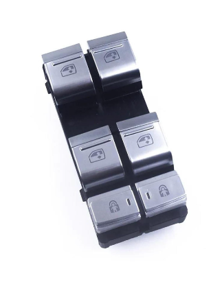 BLOCCO COMANDI ALZACRISTALLI PORTA ANTERIORE SINISTRA 4 INTERRUTTORI GRIGIO CON CROMATURA AUDI A6 4A24A5 2018          , AUDI A