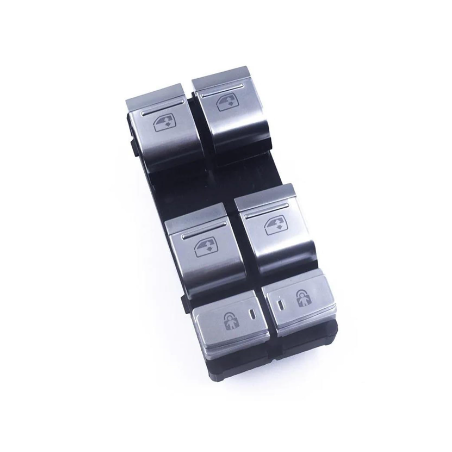 BLOCCO COMANDI ALZACRISTALLI PORTA ANTERIORE SINISTRA 4 INTERRUTTORI GRIGIO CON CROMATURA AUDI A6 4A24A5 2018          , AUDI A