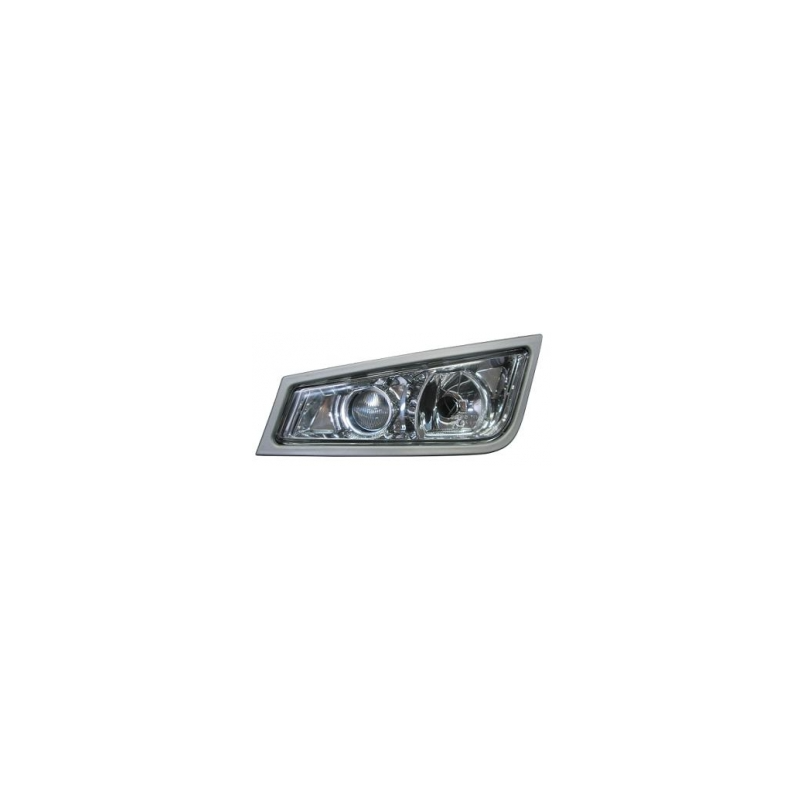 FENDINEBBIA DESTRO H3,H7 CON CORNICE GRIGIA CON PARABOLA CROMATA VOLVO TRUCK FH16 20082013