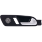 MANIGLIA INTERNA CFORO PULSANTE NERA CLEVA ARGENTO POSTERIORE DESTRO VOLKSWAGEN TIGUAN 5N 20072011