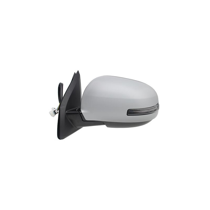 RETROVISORE ELETTRICO DESTRO 9 PIN CON PRIMER TERMICO VETRO CONVESSO RICHIUDIBILE ELETTRICAMENTE CON FANALINO INTEGRATO MITSUBI