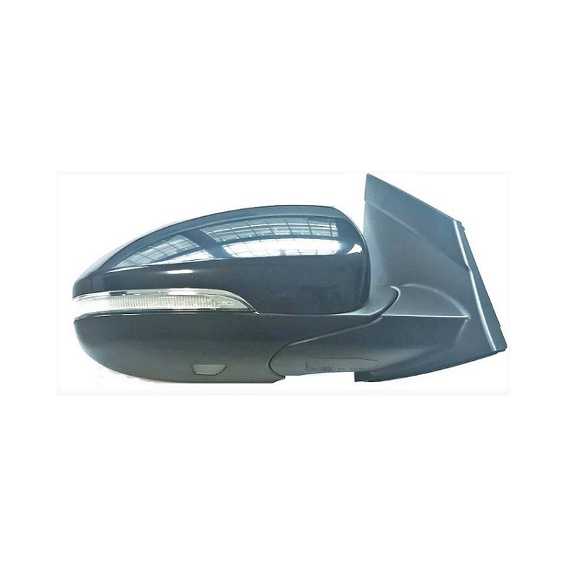 RETROVISORE ELETTRICO DESTRO 10 PIN CALOTTA NERA LISCIA TERMICO RICHIUDIBILE ELETTRICAMENTE CON FANALINO INTEGRATO CON LUCE DI 