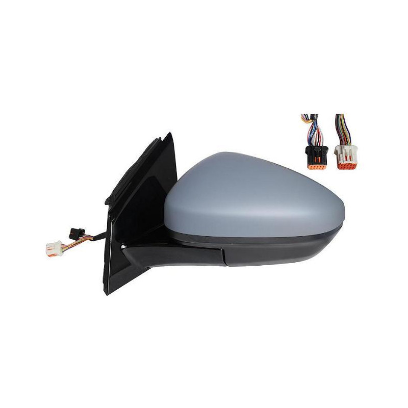 RETROVISORE ELETTRICO DESTRO 11 PIN CON PRIMER TERMICO VETRO CONVESSO RICHIUDIBILE ELETTRICAMENTE CON LUCE DI CORTESIA CON SOND