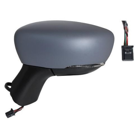RETROVISORE ELETTRICO DESTRO 9 PIN CON PRIMER TERMICO VETRO CONVESSO CON FANALINO INTEGRATO CON SONDA NISSAN LEAF ZE1 2018, NIS