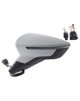 RETROVISORE ELETTRICO SINISTRO 8 PIN CON PRIMER TERMICO VETRO CONVESSO CON FANALINO INTEGRATO SEAT ARONA KJ7KJP 2017202  SEAT A