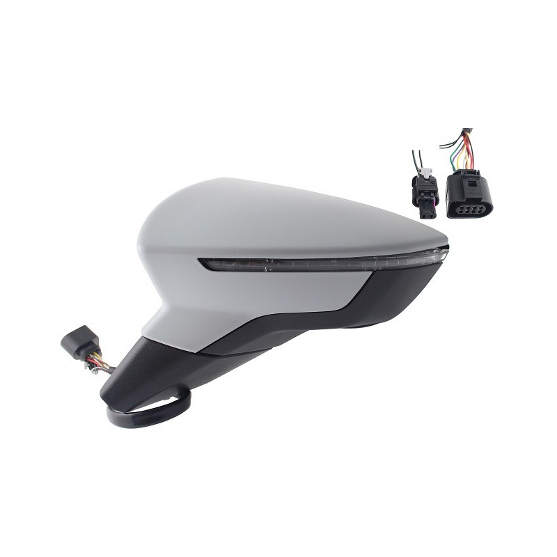 RETROVISORE ELETTRICO SINISTRO 8 PIN CON PRIMER TERMICO VETRO CONVESSO CON FANALINO INTEGRATO SEAT ARONA KJ7KJP 2017202  SEAT A