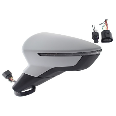 RETROVISORE ELETTRICO SINISTRO 8 PIN CON PRIMER TERMICO VETRO CONVESSO CON FANALINO INTEGRATO SEAT ARONA KJ7KJP 2017202  SEAT A