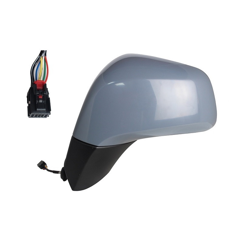 RETROVISORE ELETTRICO DESTRO 5 PIN BASE NERA CON PRIMER TERMICO VETRO CONVESSO OPEL MOKKA X J13 20162020