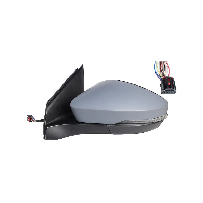 RETROVISORE ELETTRICO DESTRO 14 PIN CON PRIMER TERMICO VETRO CONVESSO RICHIUDIBILE ELETTRICAMENTE CON FANALINO INTEGRATO CON ME