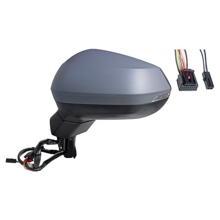 RETROVISORE ELETTRICO SINISTRO 12 PIN CON PRIMER TERMICO ASFERICO RICHIUDIBILE ELETTRICAMENTE CON FANALINO INTEGRATO CON LANE A