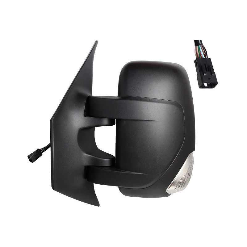 RETROVISORE ELETTRICO SINISTRO 9 PIN NERO 5W TERMICO VETRO CONVESSO CON FANALINO INTEGRATO CON SISTEMA BLIS NISSAN INTERSTAR X7